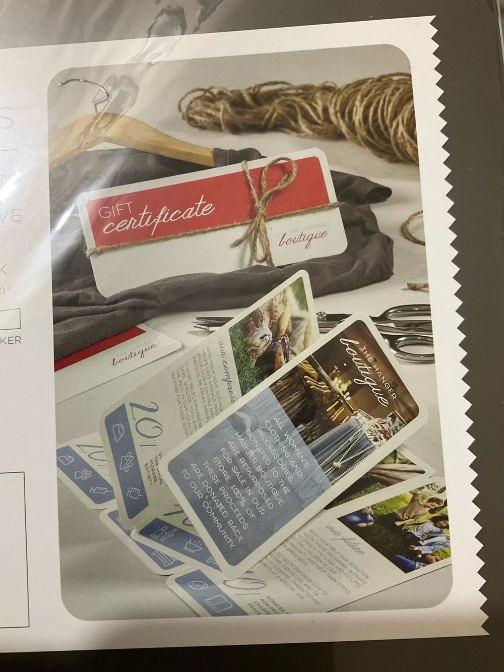 Specialty Tri-Fold Brochures and Foil Business Cards White Cream Stationery